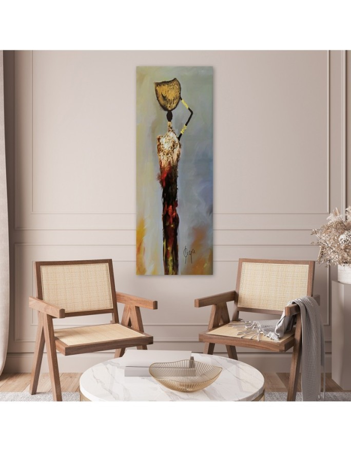 Canvas print for the wall - African woman | FEEBY