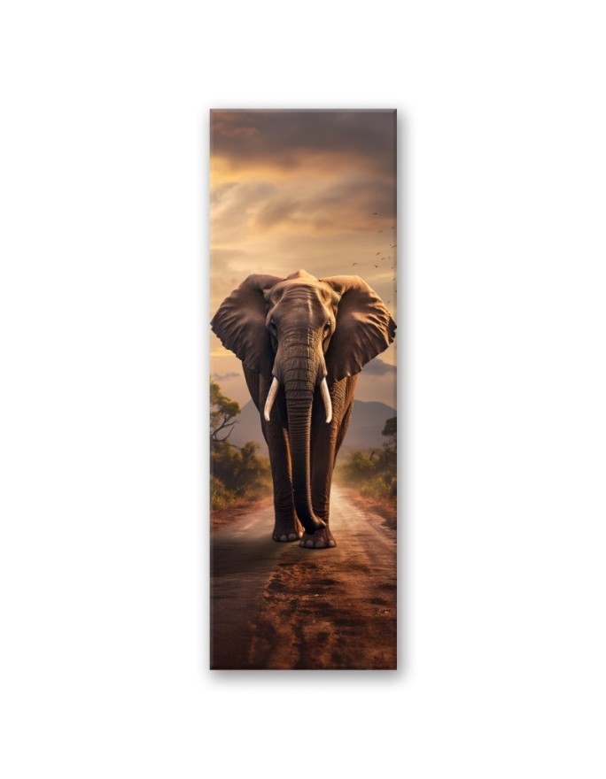 Wall painting for living room - Walking elephant | FEEBY