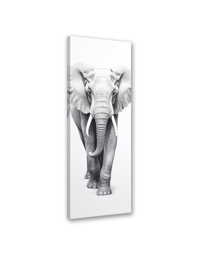 Canvas print - Monochrome elephant | FEEBY