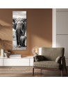Canvas print - Black and white elephant | FEEBY