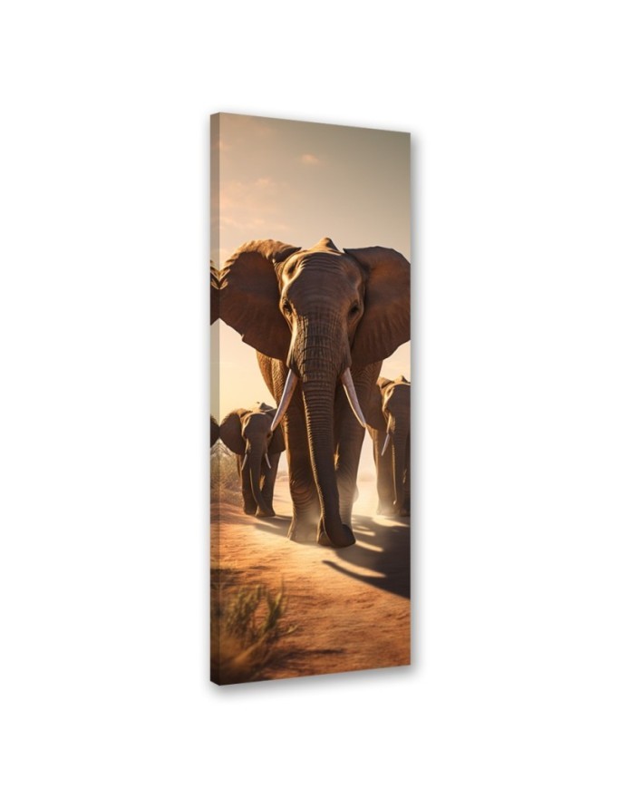 Decorative painting - Wandering elephants | FEEBY