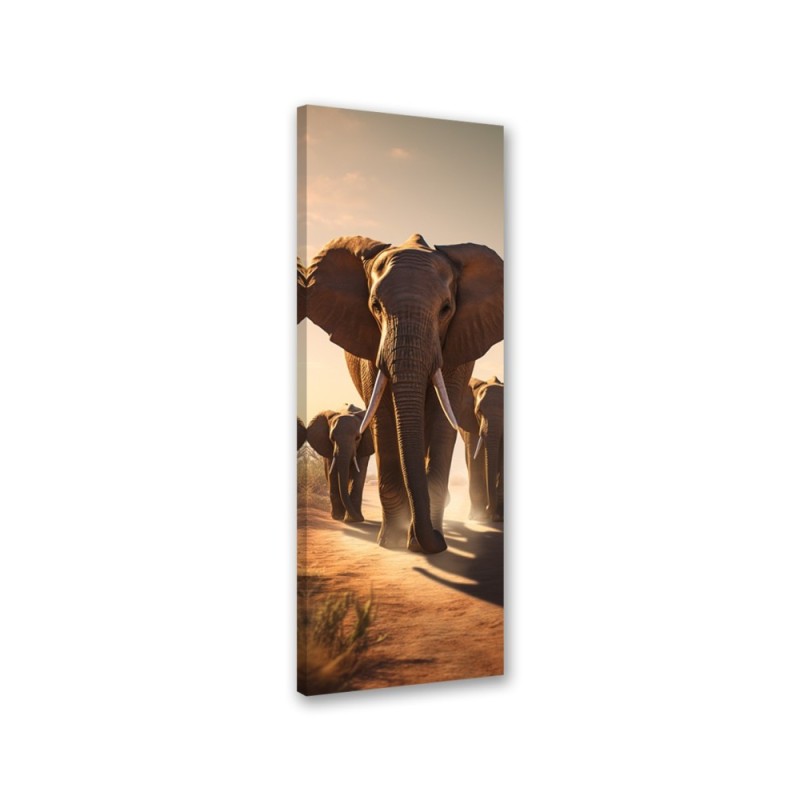 Decorative painting - Wandering elephants | FEEBY