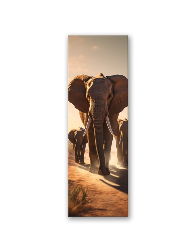 Decorative painting - Wandering elephants | FEEBY