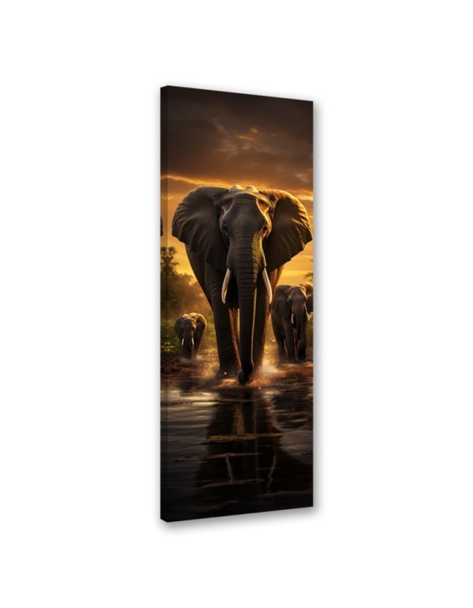 Decorative painting on canvas - Elephant Africa Safari | FEEBY