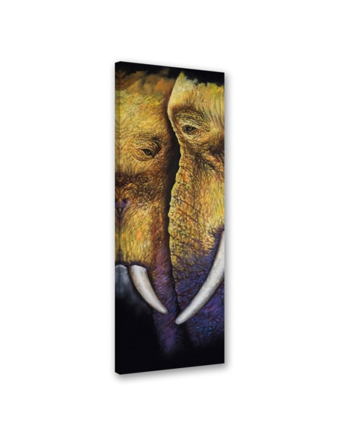 Canvas print Pair of elephants