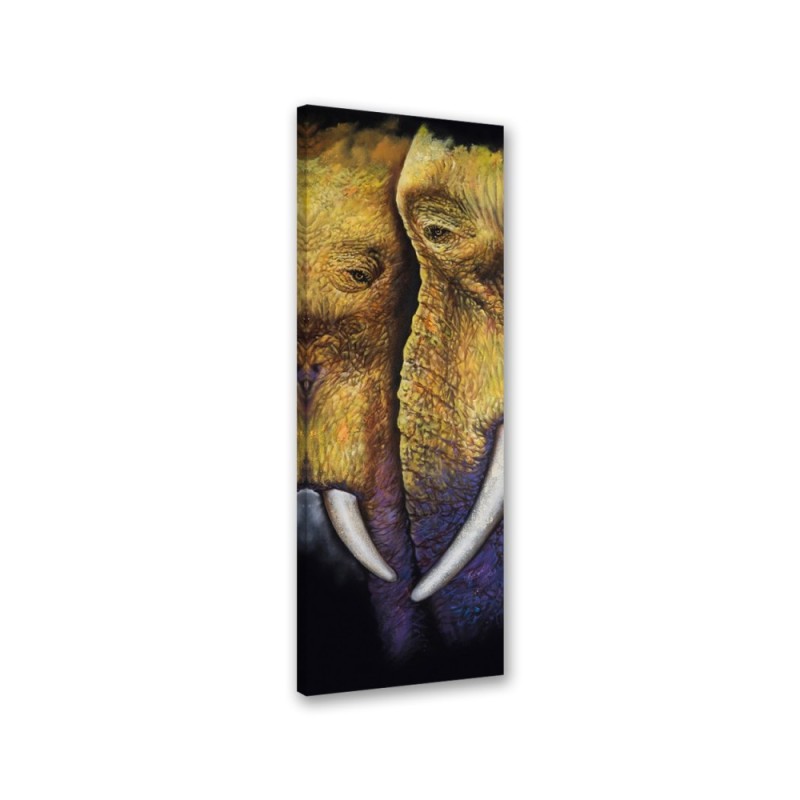 Canvas print for room - Pair of elephants | FEEBY