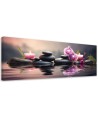 Canvas print for living room - Zen orchid composition | FEEBY