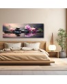 Canvas print for living room - Zen orchid composition | FEEBY
