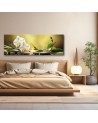 Canvas print for bedroom - Yellow zen design | FEEBY