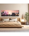 Wall canvas print - Pink zen design | FEEBY