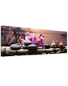 Canvas print for the wall - Pink zen orchids | FEEBY