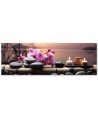 Canvas print for the wall - Pink zen orchids | FEEBY