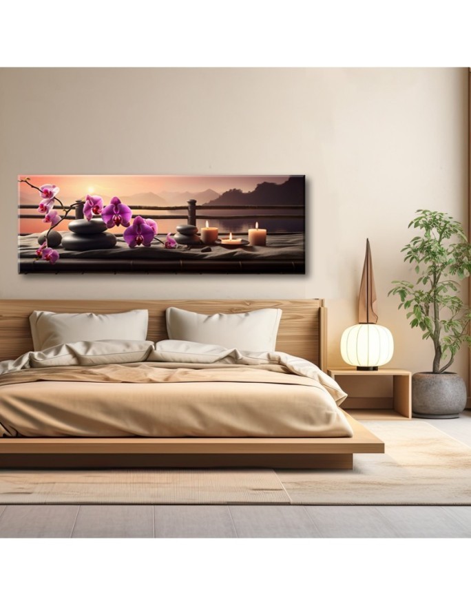 Picture for living room and bedroom - Oriental Orchid Stones | FEEBY