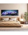 Wall painting for living room - Blue Zen Orchid | FEEBY