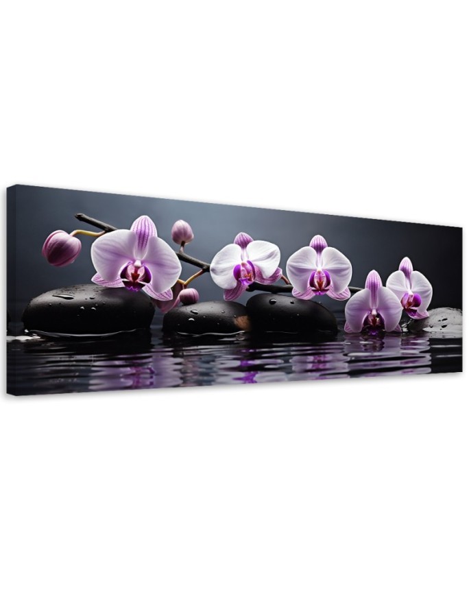 Bedroom wall painting - Spa Zen Orchid | FEEBY
