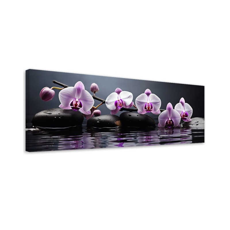 Bedroom wall painting - Spa Zen Orchid | FEEBY