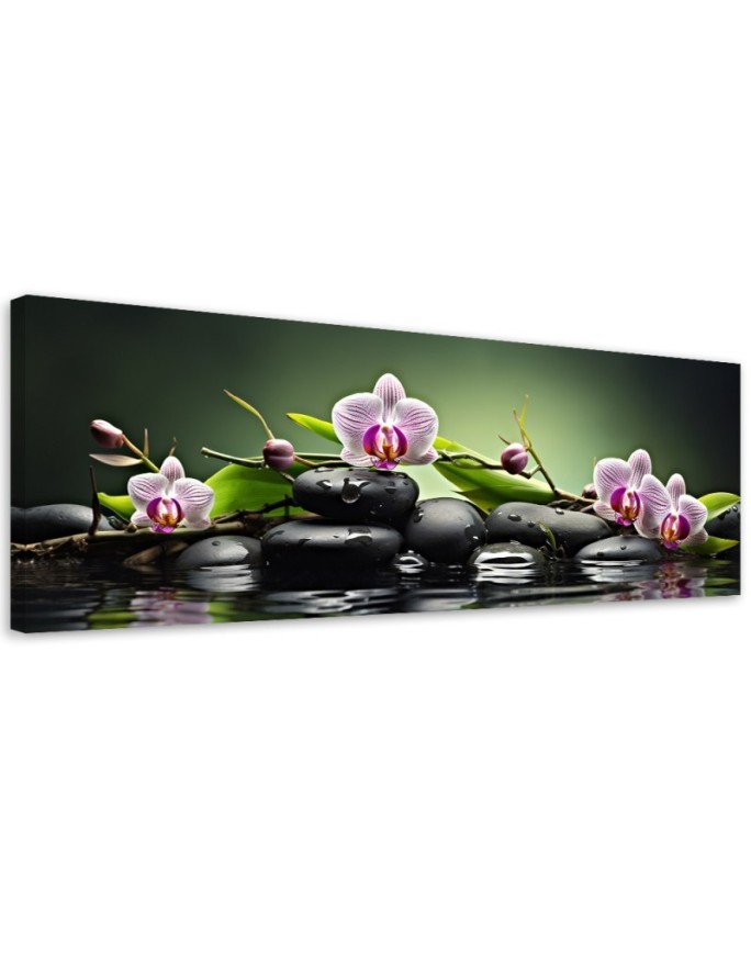 Canvas print Zen spa green...