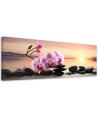 Decorative painting - Rose orchid and zen stones | FEEBY