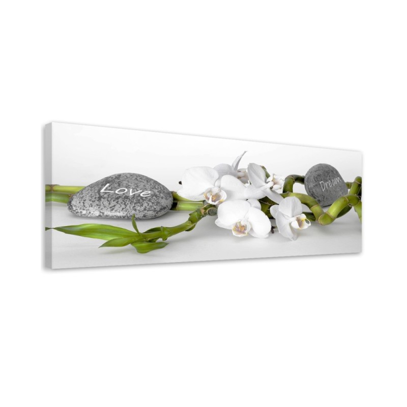 Canvas print for room - White zen orchid | FEEBY