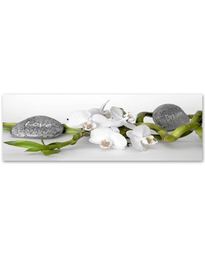 Canvas print for room - White zen orchid | FEEBY