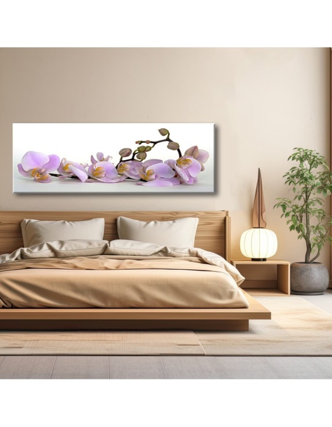 Modern canvas painting - Flowering orchid flower | FEEBY