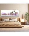Modern canvas painting - Flowering orchid flower | FEEBY