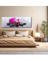 Canvas print for the living room - Pink Flower Orchid | FEEBY