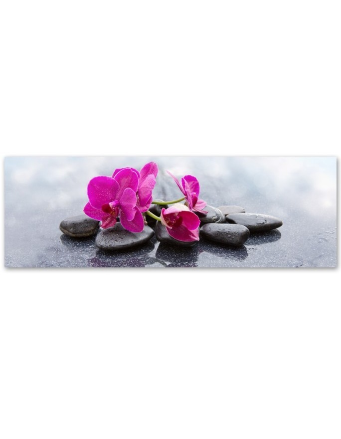 Canvas print for the living room - Pink Flower Orchid | FEEBY