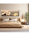 Canvas print for the bedroom - Zen Flower Water Stones | FEEBY