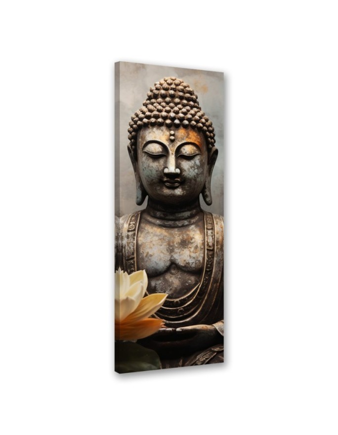 Wall canvas print - Meditating Buddha abstract | FEEBY