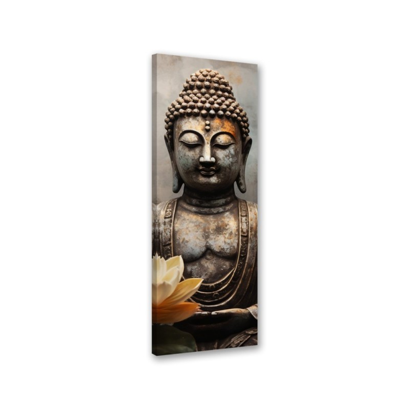 Wall canvas print - Meditating Buddha abstract | FEEBY