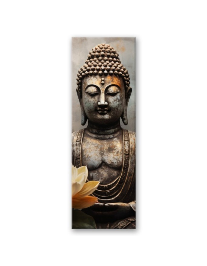 Wall canvas print - Meditating Buddha abstract | FEEBY