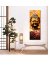 Wall painting for living room - Buddha on abstract background | FEEBY