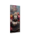 Canvas print for room - Buddha statue with flowers | FEEBY