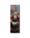 Canvas print for room - Buddha statue with flowers | FEEBY