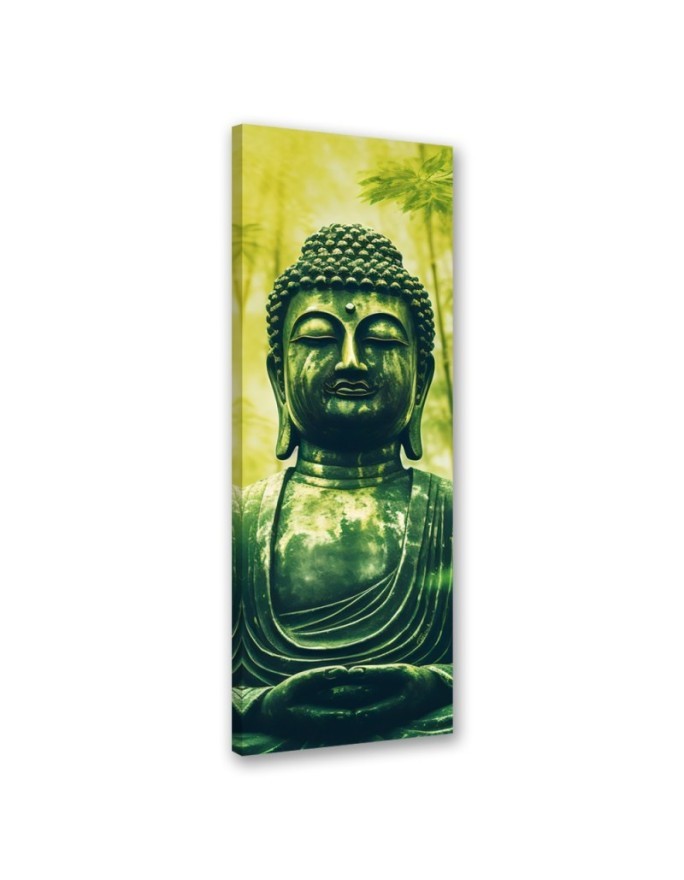 Modern canvas painting - Buddha and zen bamboos | FEEBY