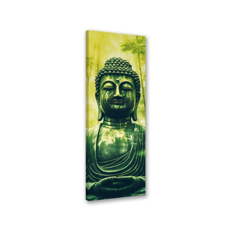 Modern canvas painting - Buddha and zen bamboos | FEEBY