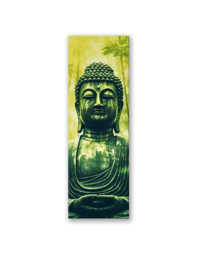Modern canvas painting - Buddha and zen bamboos | FEEBY