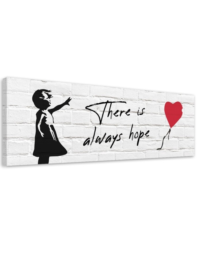 Canvas print for living room - Banksy Girl with balloon | FEEBY