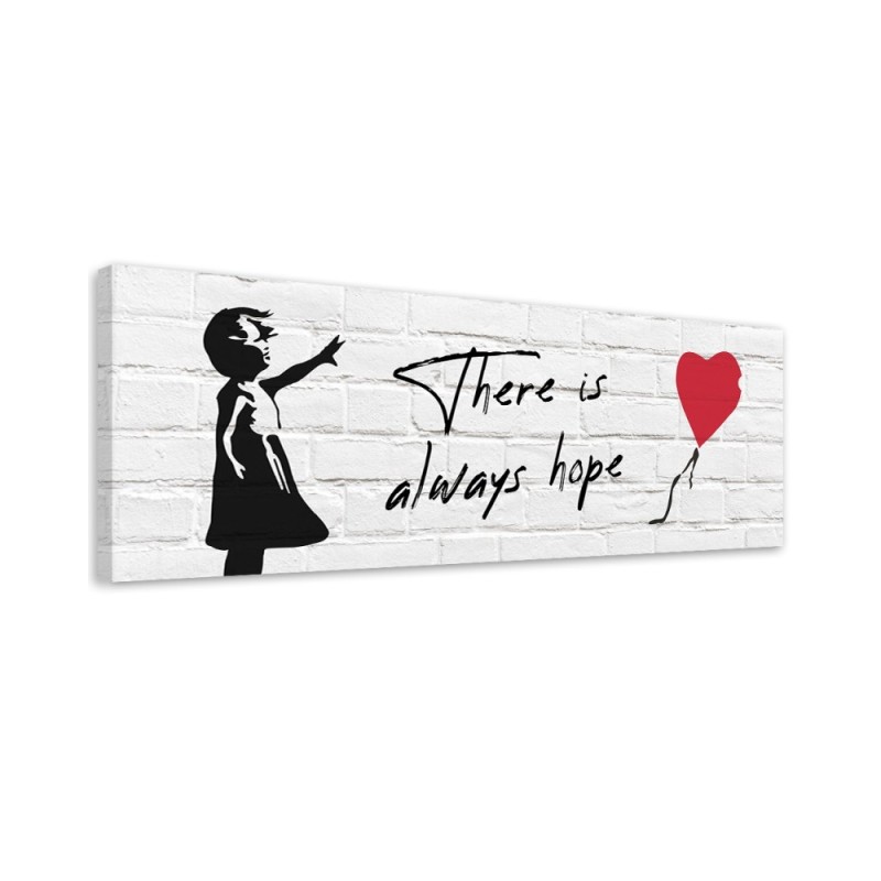 Canvas print for living room - Banksy Girl with balloon | FEEBY