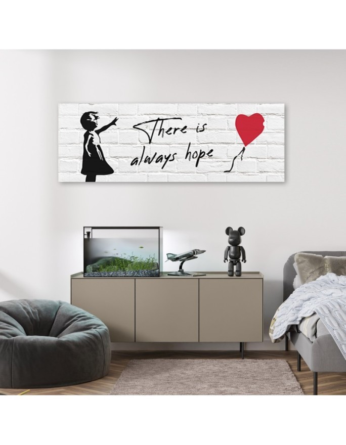 Canvas print for living room - Banksy Girl with balloon | FEEBY