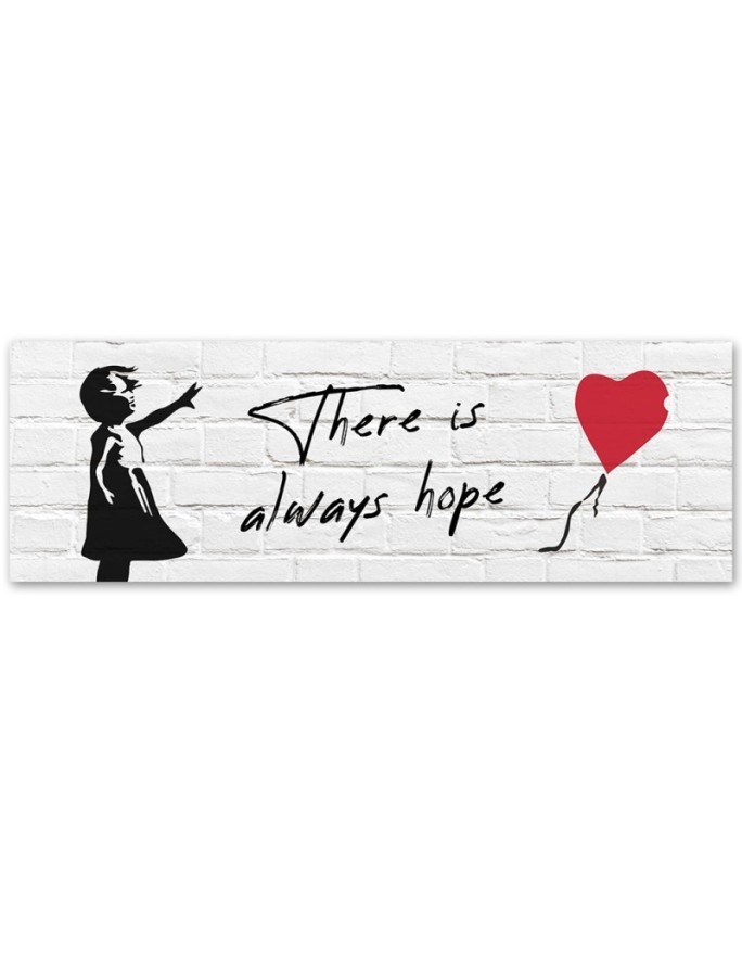 Canvas print for living room - Banksy Girl with balloon | FEEBY