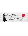 Canvas print for living room - Banksy Girl with balloon | FEEBY