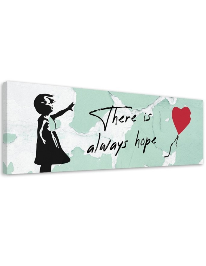 Canvas print for bedroom - Banksy Girl with balloon | FEEBY