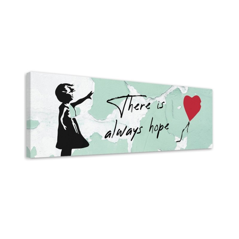 Canvas print for bedroom - Banksy Girl with balloon | FEEBY