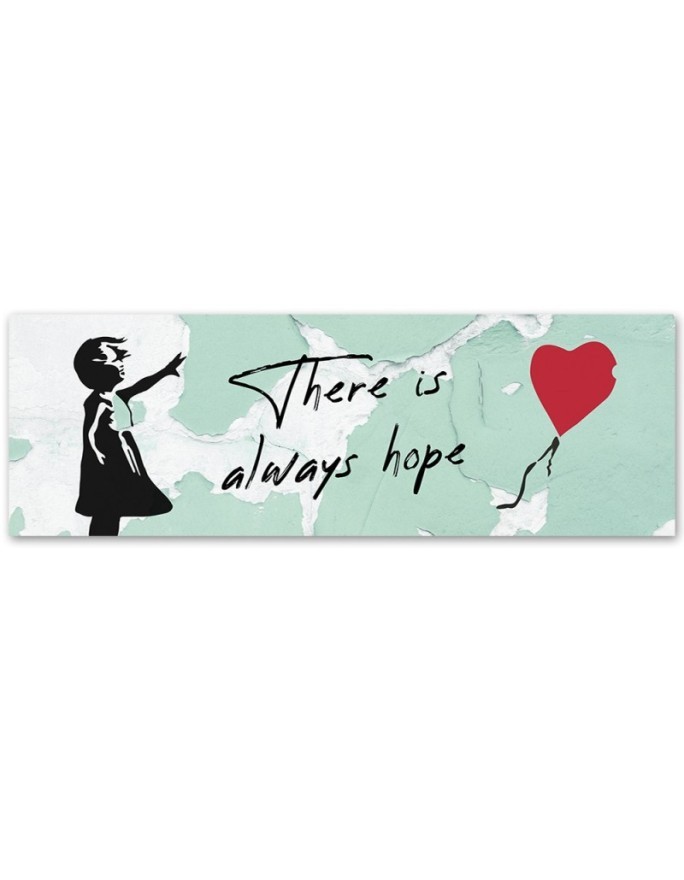 Canvas print for bedroom - Banksy Girl with balloon | FEEBY