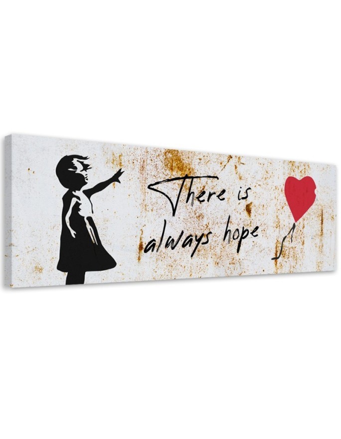 Wall canvas print - Banksy Girl with balloon | FEEBY