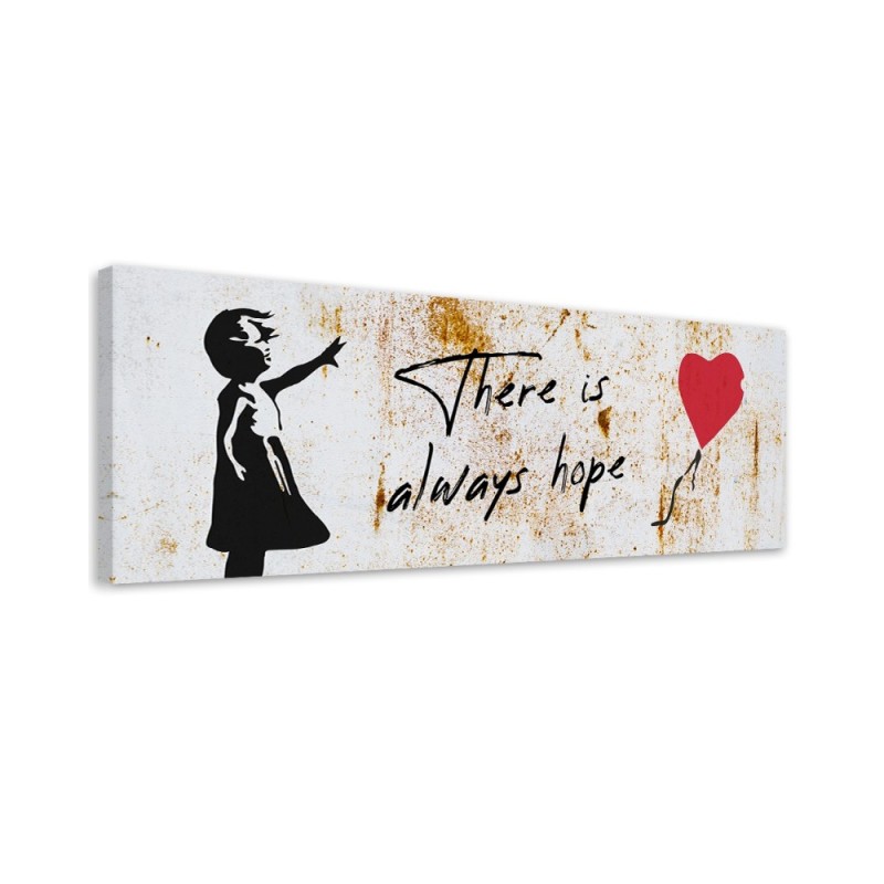 Wall canvas print - Banksy Girl with balloon | FEEBY