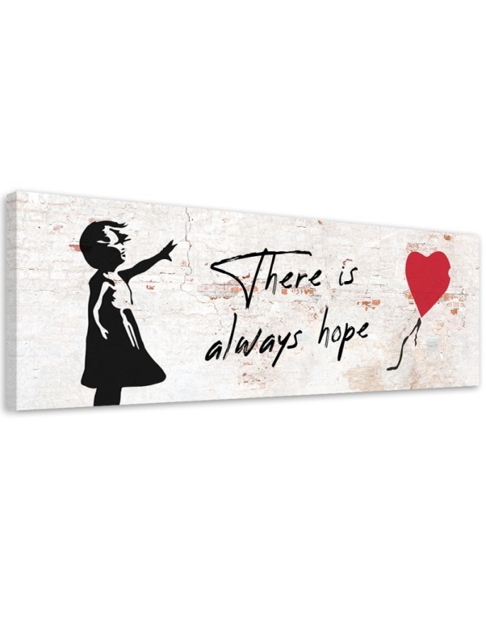 Canvas print for the wall - Banksy Girl with balloon | FEEBY