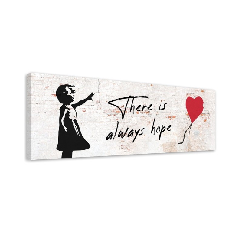 Canvas print for the wall - Banksy Girl with balloon | FEEBY